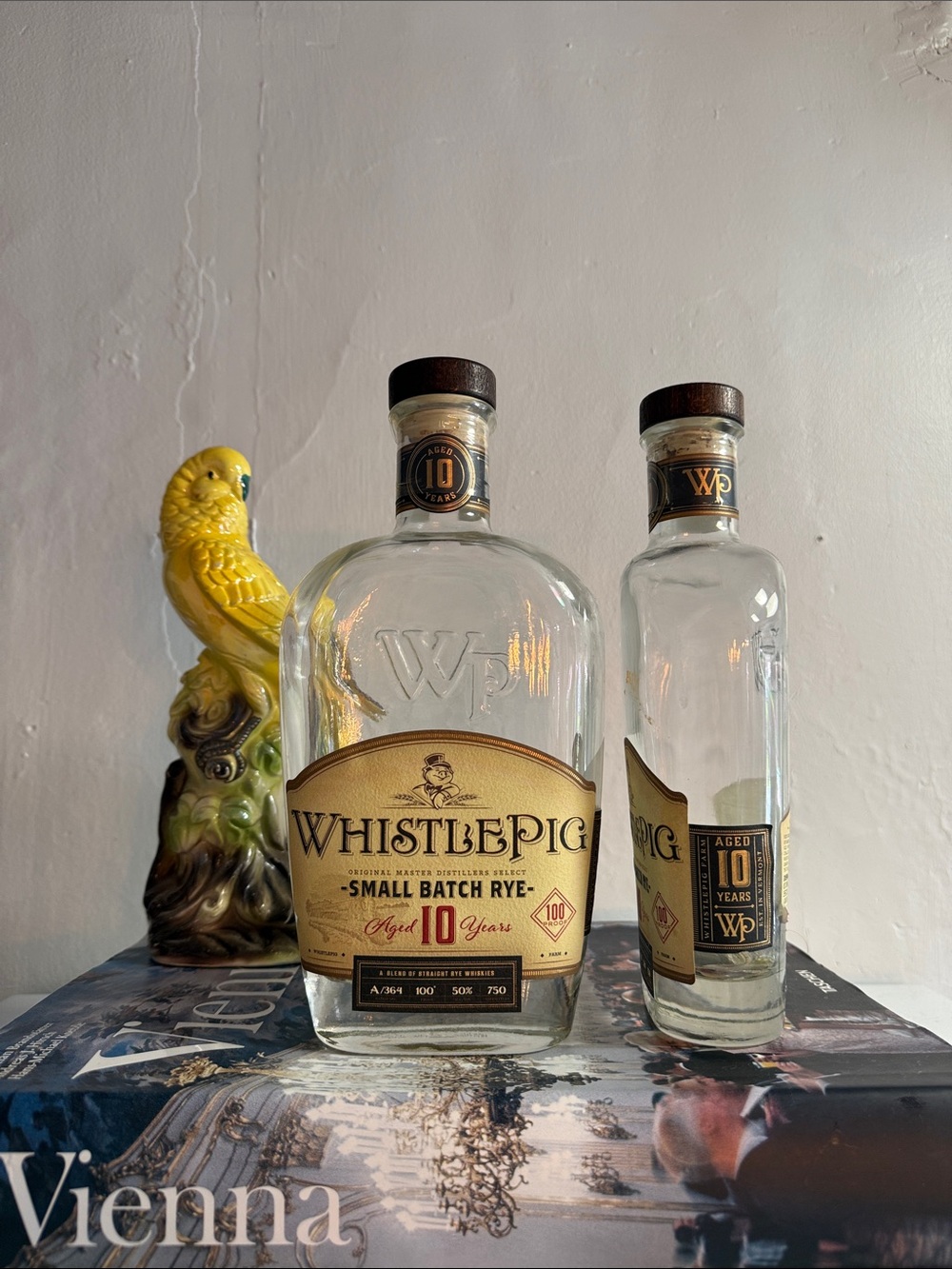 Whistle Pig Small Batch Rye Whiskey 10 years EMPTY BOTTLE 2x pack
